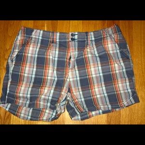 plaid shorts